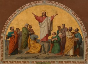 La mission des Apotres by Romain Cazes Oil Painting