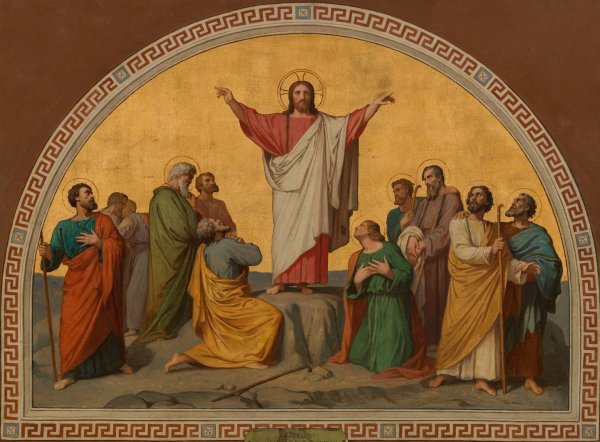 Main Product Photo of La mission des Apotres  Painting by Romain Cazes