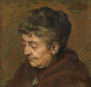 The Artist's Mother by Romain Looymans Oil Painting