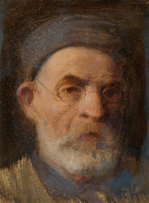 Portrait of a man by Roman Kazimierz Kochanowski Oil Painting