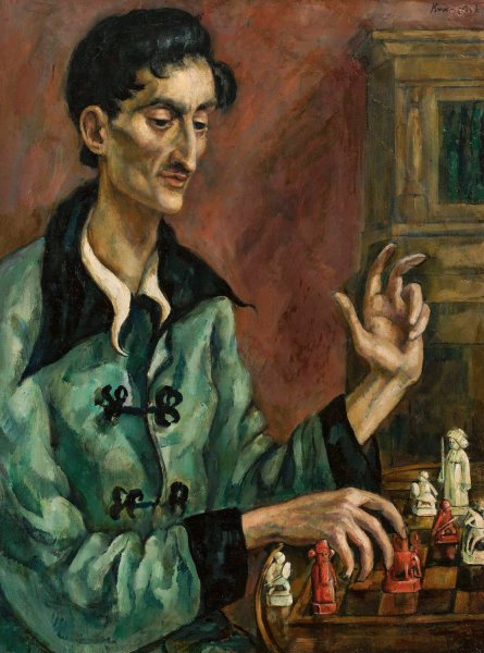 Main Product Photo of Chess Player  Painting by Roman Kramsztyk