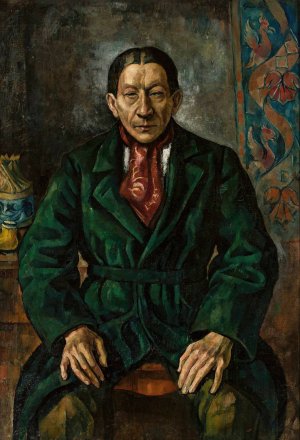 Portrait of Romuald Kamil Witkowski by Roman Kramsztyk Oil Painting