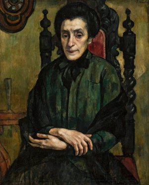 Portret Natalii Aszer by Roman Kramsztyk Oil Painting