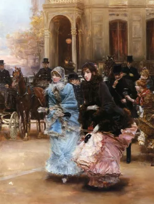 Going to the Ball by Roman Ribera Cirera - Oil Painting Reproduction