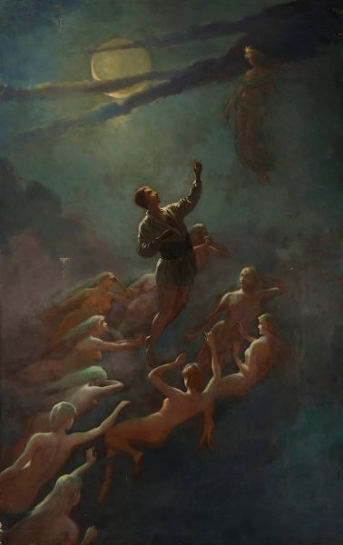 In pursuit of an idea  by Roman Szwojnicki - Hand-Painted Oil Painting Reproduction