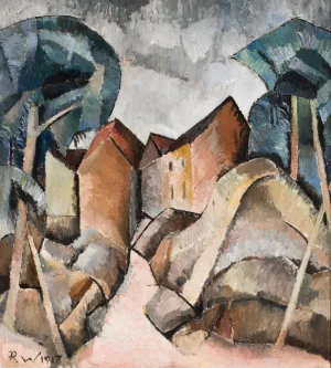 Landscape by Romuald Kamil Witkowski Oil Painting