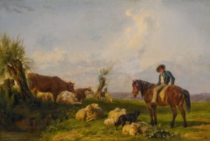 In the Meadow by Rosa Bonheur Oil Painting
