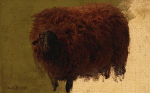 Large Wooly Sheep  by Rosa Bonheur Oil Painting