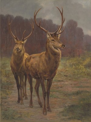 Monarchs Of The Forest by Rosa Bonheur Oil Painting
