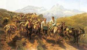 Muleteers Crossing the Pyrenees