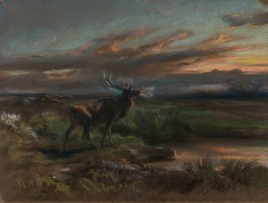 The Call of the Stag by Rosa Bonheur Oil Painting