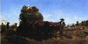 The Return from the Harvest Oil painting by Rosa Bonheur