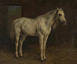 White Horse by Rosa Bonheur Oil Painting