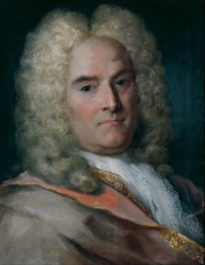A Gentleman In A Gray Cape Over A Gold-Embroidered Coat by Rosalba Carriera Oil Painting