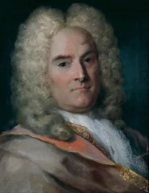 A Gentleman In A Gray Cape Over A Gold-Embroidered Coat by Rosalba Carriera Oil Painting