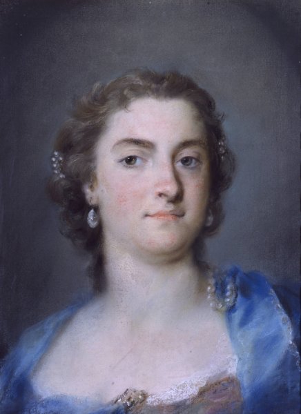 Faustina Bordoni  by Rosalba Carriera - Hand-Painted Oil Painting Reproduction