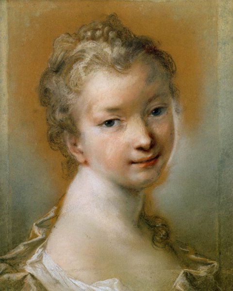 Main Product Photo of Portrait of a Young Girl Painting by Rosalba Carriera