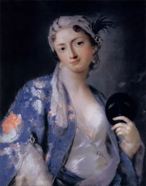 Portrait of Felicita Sartori by Rosalba Carriera Oil Painting