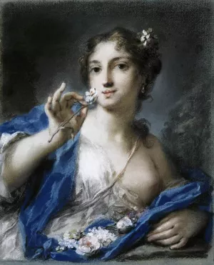 Spring by Rosalba Carriera - Oil Painting Reproduction