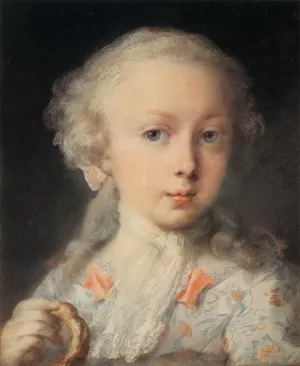 Young Lady of the Le Blond Family Oil painting by Rosalba Carriera