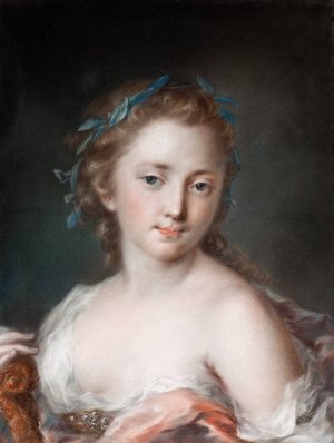 Young Woman with a Wreath of Laurels by Rosalba Carriera Oil Painting