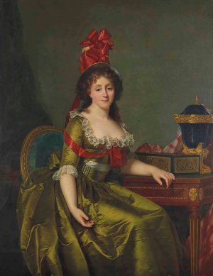 Portrait Of A Lady by Rose-Adelaide Ducreux Oil Painting