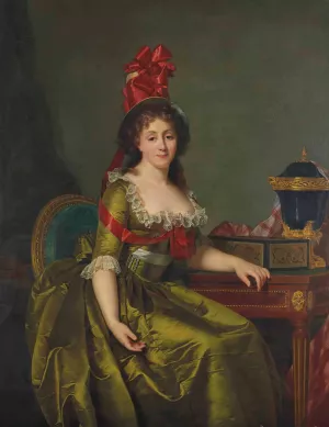 Portrait Of A Lady by Rose-Adelaide Ducreux Oil Painting