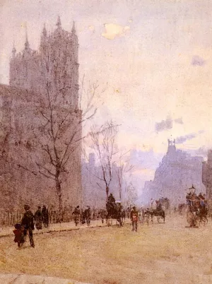 Westminster Abbey Oil painting by Rose Barton