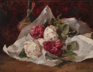 Bouquet of Roses by Ross Sterling Turner Oil Painting