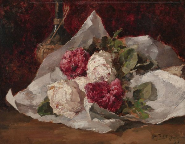 Main Product Photo of Bouquet of Roses  Painting by Ross Sterling Turner