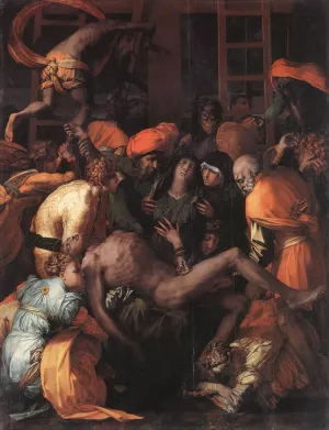 Deposition From the Cross by Rosso Fiorentino - Oil Painting Reproduction