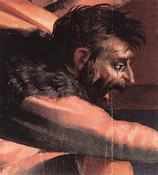 Main Product Photo of Descent from the Cross Detail Painting by Rosso Fiorentino