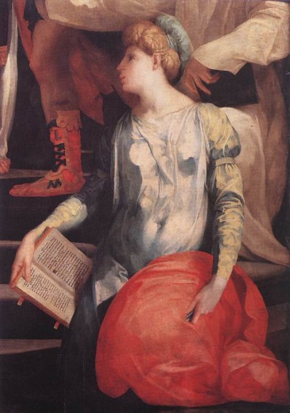 Marriage of the Virgin Detail by Rosso Fiorentino - Hand-Painted Oil Painting Reproduction
