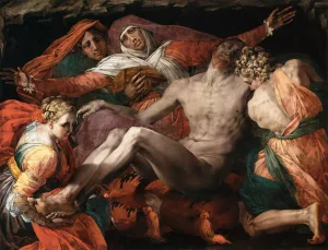Pieta Oil painting by Rosso Fiorentino
