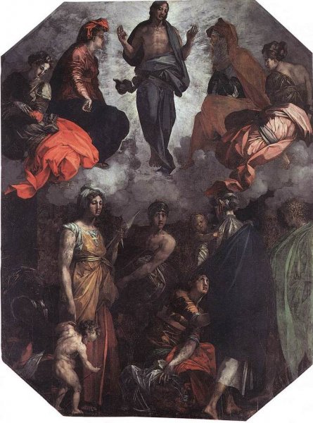Main Product Photo of Risen Christ Painting by Rosso Fiorentino