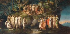 The Contest of the Pierides by Rosso Fiorentino - Oil Painting Reproduction