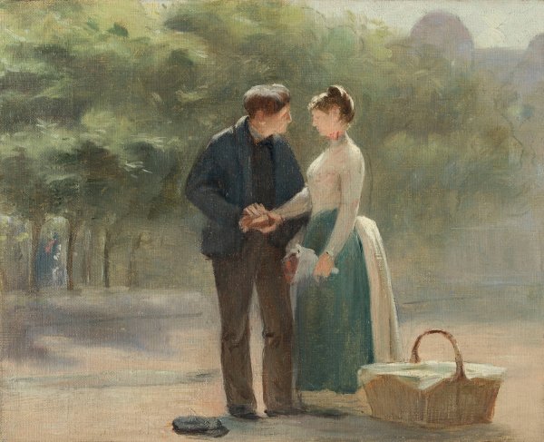Main Product Photo of Le Matin  Painting by Roussel-Geo
