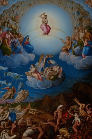 The Last Judgment by Roviale Spagnolo Oil Painting