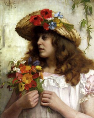 Fresh From The Garden Oil painting by Rowland Holyoake