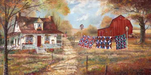 Afternoon Quilting by Ruane Manning Oil Painting