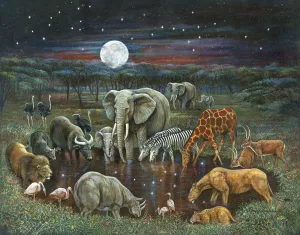 All Creatures by Ruane Manning Oil Painting
