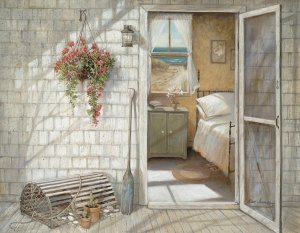 Beach Treasures by Ruane Manning Oil Painting