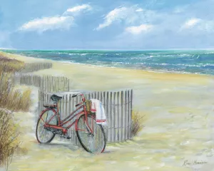 Bike to the Beach by Ruane Manning Oil Painting