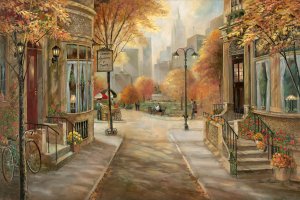 Carrie's Dance Academy by Ruane Manning Oil Painting