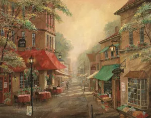 Charlie's Café by Ruane Manning Oil Painting