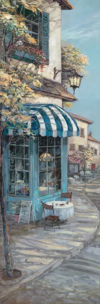 Cheri's Tea & Coffee by Ruane Manning Oil Painting