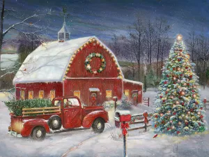 Christmas Anticipation by Ruane Manning Oil Painting