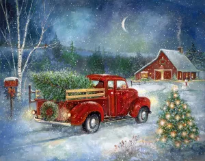 Christmas Delivery by Ruane Manning Oil Painting