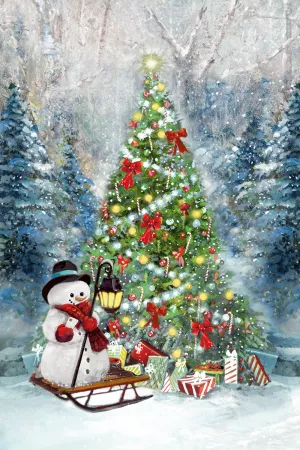 Christmas Tree Gifts by Ruane Manning Oil Painting