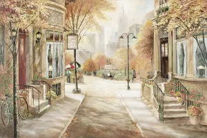 City Café by Ruane Manning Oil Painting